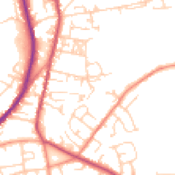 Daytime road noise heatmap for BD12 9NP