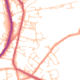 Daytime road noise heatmap for BD12 9PP