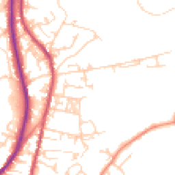 Daytime road noise heatmap for BD12 9QH