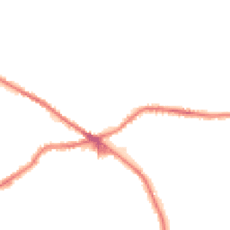 Night-time road noise heatmap for BD13 1AE