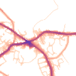 Daytime road noise heatmap for BD13 1AF