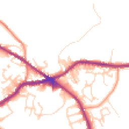 Daytime road noise heatmap for BD13 1AG