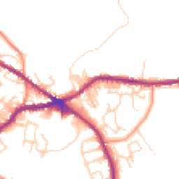 Daytime road noise heatmap for BD13 1AN