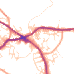 Daytime road noise heatmap for BD13 1AT