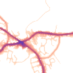 Daytime road noise heatmap for BD13 1AY