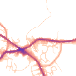 Daytime road noise heatmap for BD13 1BB