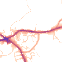 Daytime road noise heatmap for BD13 1BD