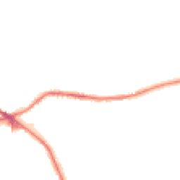 Night-time road noise heatmap for BD13 1BS