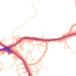 Daytime road noise heatmap for BD13 1BW