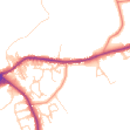 Daytime road noise heatmap for BD13 1BX