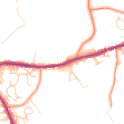 Daytime road noise heatmap for BD13 1BY