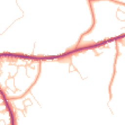 Daytime road noise heatmap for BD13 1DA