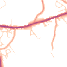 Daytime road noise heatmap for BD13 1DB