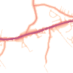 Daytime road noise heatmap for BD13 1DL