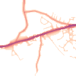 Daytime road noise heatmap for BD13 1EA
