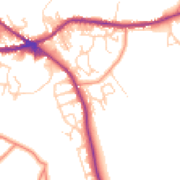 Daytime road noise heatmap for BD13 1FD