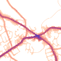 Daytime road noise heatmap for BD13 1PB