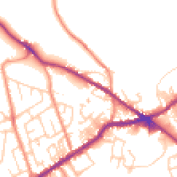 Daytime road noise heatmap for BD13 1PU