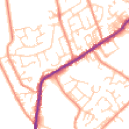 Daytime road noise heatmap for BD13 2BG