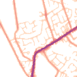 Daytime road noise heatmap for BD13 2DX