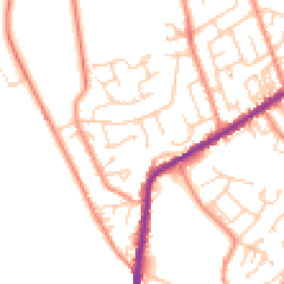 Daytime road noise heatmap for BD13 2DZ