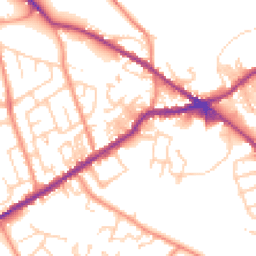 Daytime road noise heatmap for BD13 2EP