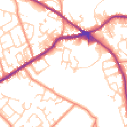 Daytime road noise heatmap for BD13 2FQ
