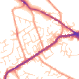 Daytime road noise heatmap for BD13 2HE