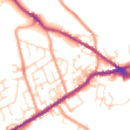Daytime road noise heatmap for BD13 2HN