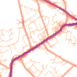 Daytime road noise heatmap for BD13 2HS