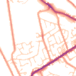 Daytime road noise heatmap for BD13 2TB