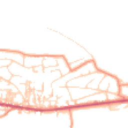 Daytime road noise heatmap for BD13 3AZ