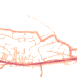 Daytime road noise heatmap for BD13 3DZ