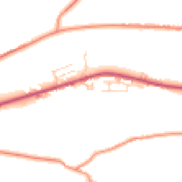 Daytime road noise heatmap for BD13 3NY