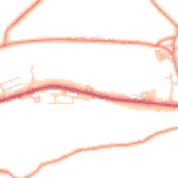 Daytime road noise heatmap for BD13 3QA