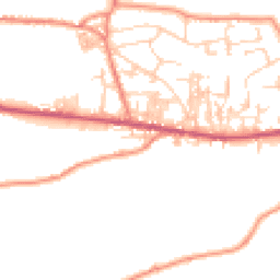 Daytime road noise heatmap for BD13 3TD