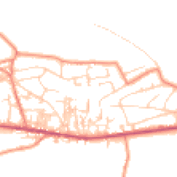 Daytime road noise heatmap for BD13 3TS