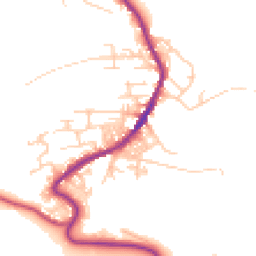 Daytime road noise heatmap for BD13 4AG