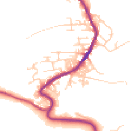 Daytime road noise heatmap for BD13 4AJ