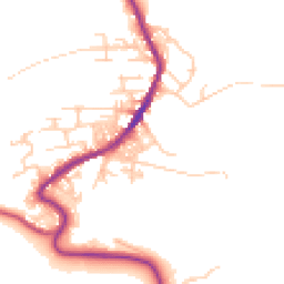 Daytime road noise heatmap for BD13 4BY
