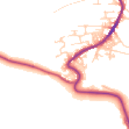 Daytime road noise heatmap for BD13 4DT