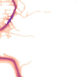 Daytime road noise heatmap for BD13 4FJ