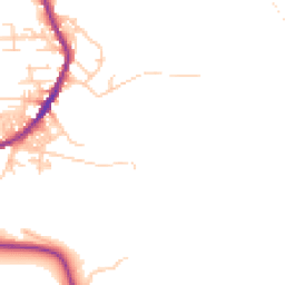 Daytime road noise heatmap for BD13 4FN