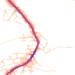 Daytime road noise heatmap for BD13 4FP