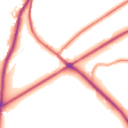 Daytime road noise heatmap for BD13 4HN