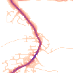Daytime road noise heatmap for BD13 4JL