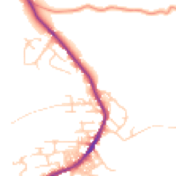 Daytime road noise heatmap for BD13 4JW
