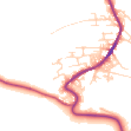 Daytime road noise heatmap for BD13 4NS