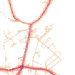 Daytime road noise heatmap for BD13 5AA