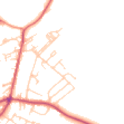 Daytime road noise heatmap for BD13 5AG